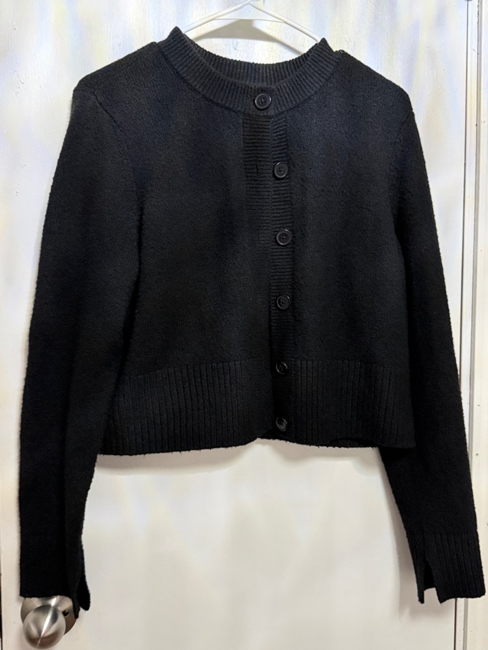 Express Black Button-Front Women's Cardigan